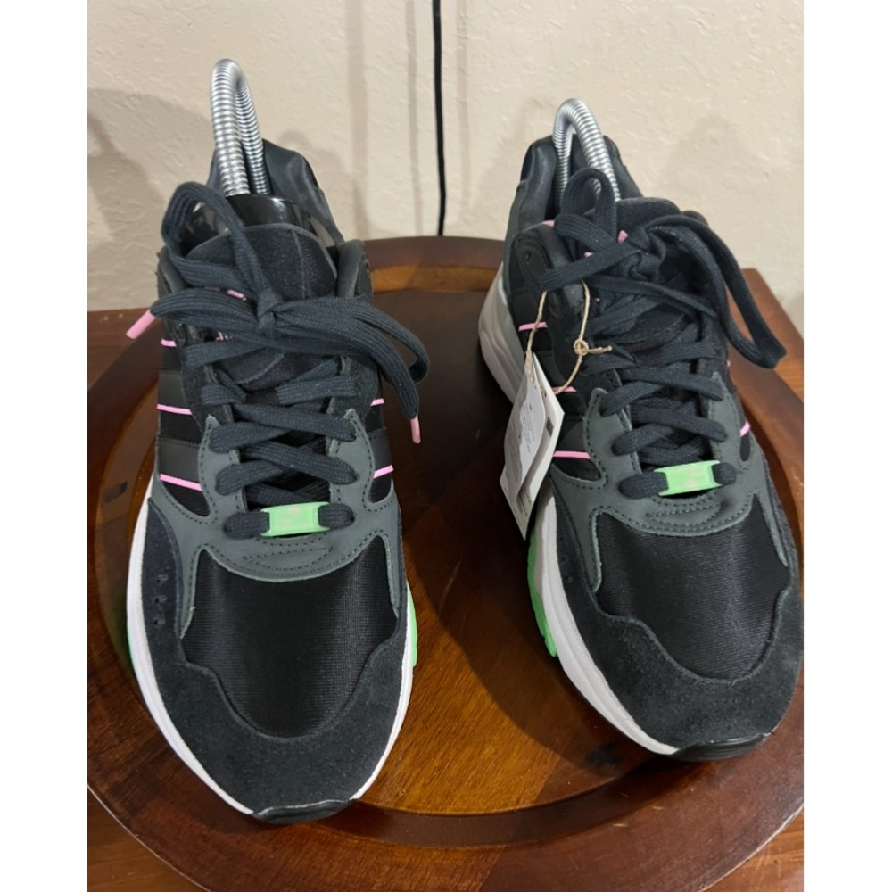 Adidas Retropy F90 Shoes Mens Size 8.5 Black Pink Green Sneakers Trainers HP8025